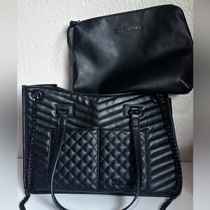 Steve Madden Black Quilted Shoulder Bag